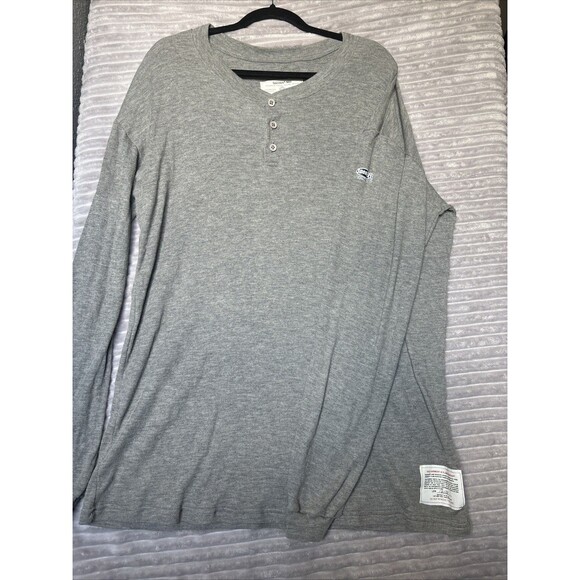 Spentex Shirt FR Flame Resistant ARC Rated HRC2 Henley long sleeve Mens XL Gray - Picture 1 of 12